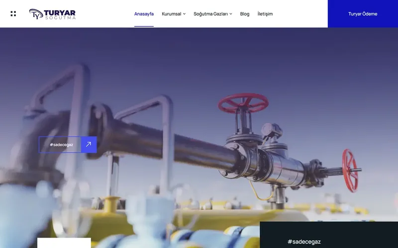 Turyar Soğutma web sitesi tasarımı