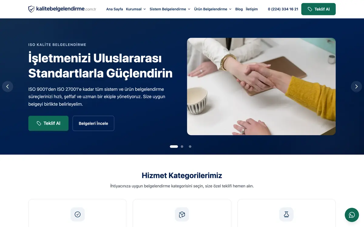 Kalite Belgelendirme